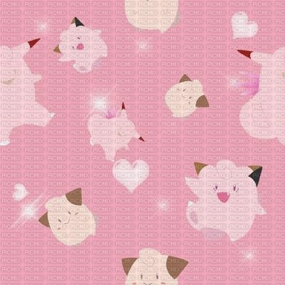 Pink clefairy/clefable background - 無料png