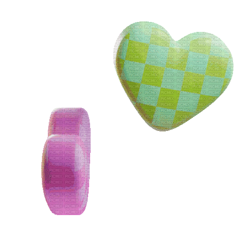 checkered hearts - Free animated GIF