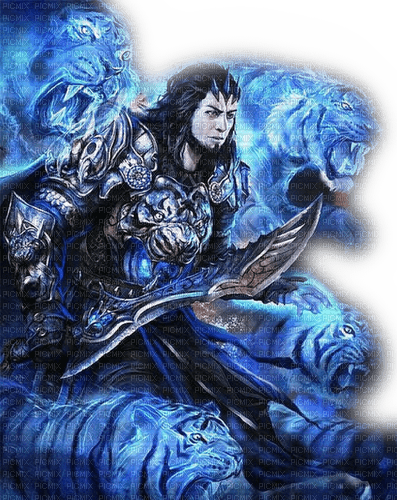 Rena blue fantasy Man Tigers - δωρεάν png