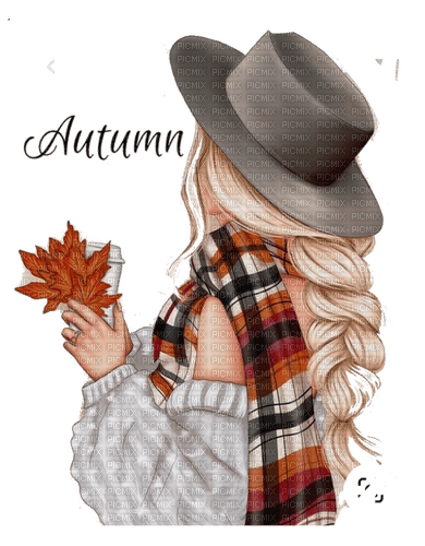 Autumn girl ❤️ elizamio - bezmaksas png