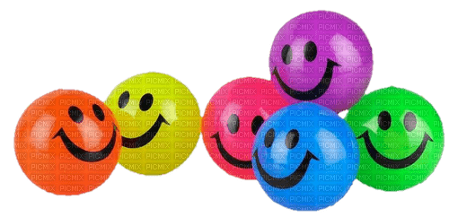 smiley balls - zdarma png