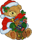 Kaz_Creations Animated Christmas Bear - Ingyenes animált GIF
