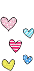 kawaii hearts - GIF animado grátis