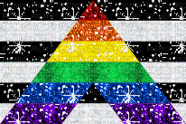 Straight ally flag glitter - Bezmaksas animēts GIF