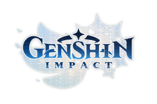 Genshin Impact text logo - gratis png