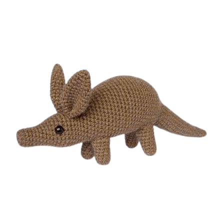 aardvark knitted plush toy - png grátis