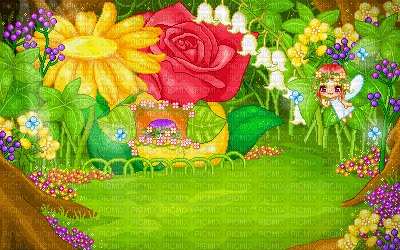 Fairy Garden - Бесплатни анимирани ГИФ