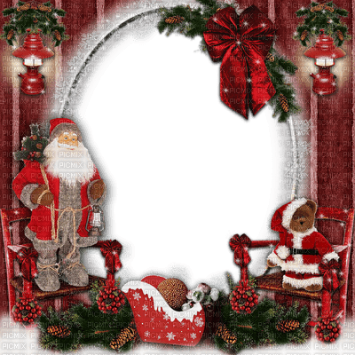 loly33 cadre frame noel Christmas - δωρεάν png