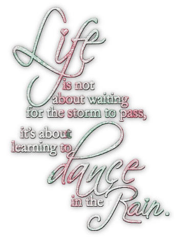 soave text rain life dance pink green - png grátis