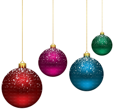 Kaz_Creations Hanging Christmas Decorations Baubles Balls - Free PNG