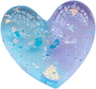 blue purple heart - PNG gratuit