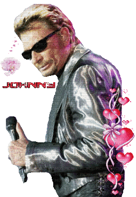 johnny hallyday - Безплатен анимиран GIF