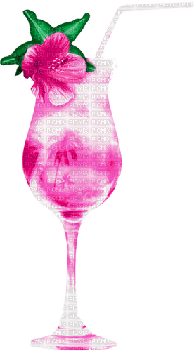 Cocktail.Flower.Pink - ücretsiz png