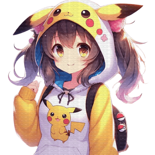 ..:::Pikachu Anime Girl:::.. - ingyenes png