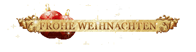 FROHE WEIHNACHTEN SIGN TEXT BORDER DECO - Darmowy animowany GIF