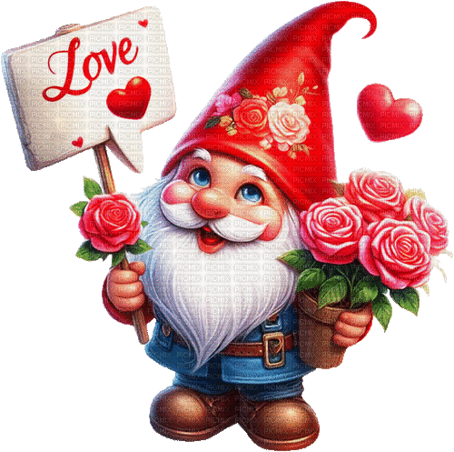 SM3 GNOME LOVE SIGN ANIMATED GIF RED - Free animated GIF