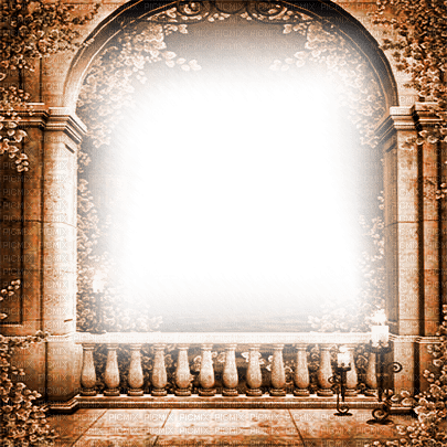 soave frame terrace vintage gothic brown - Free PNG