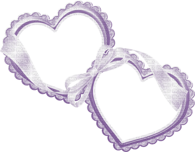 Coeur violet purple heart hearts coeurs violets - bezmaksas png