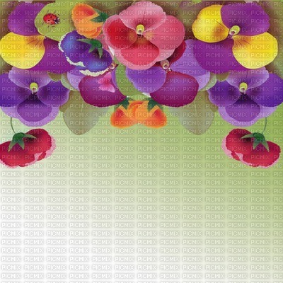 Kaz_Creations Backgrounds Background Flowers - zdarma png