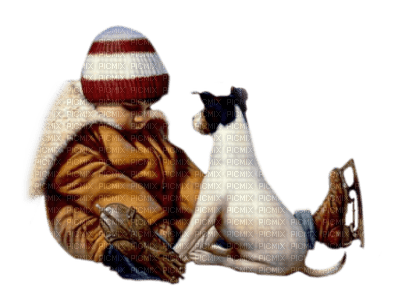 child with dog bp - 無料png