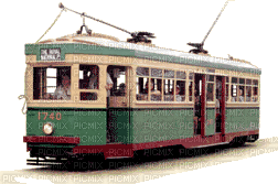 street car, tram, trolly bp - Gratis animeret GIF
