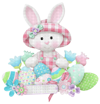 Kaz_Creations Easter Deco Bunny - 免费PNG