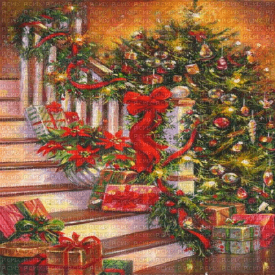 Y.A.M._New year Christmas background - Free PNG