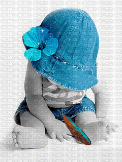 Baby mit Schmetterling - Gratis animeret GIF