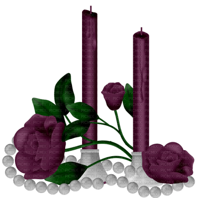 minou-purple-candle-flower - gratis png