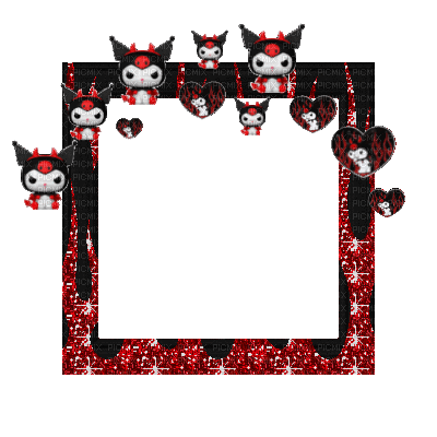 Small Black/Red Frame - Nemokamas animacinis gif