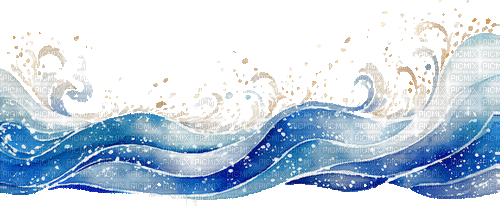 ♡§m3§♡ kawaii water wave animated summer - Бесплатный анимированный гифка