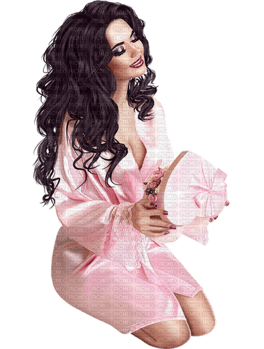 woman in pink by nataliplus - besplatni png