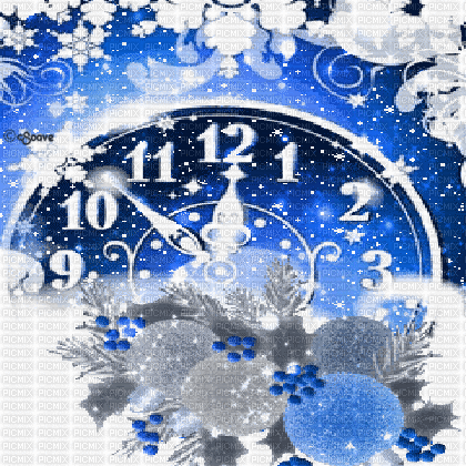 soave background animated christmas new year clock - Ücretsiz animasyonlu GIF