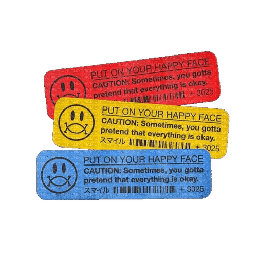 smiley paper stickers - PNG gratuit