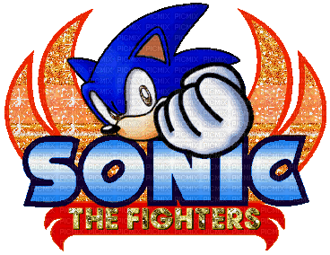 sonic the fighters glitter logo - 免费动画 GIF