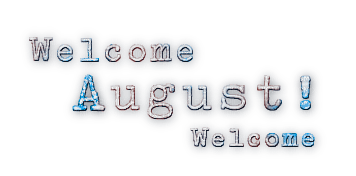 soave text welcome august blue brown - nemokama png