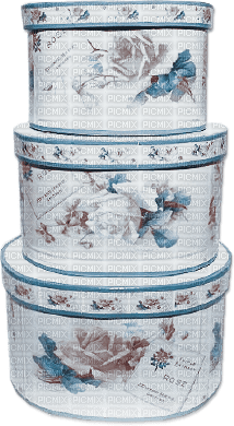 soave deco vintage box victorian blue brown - δωρεάν png