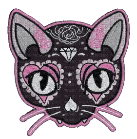 Sugarskull Cat 1 - nemokama png