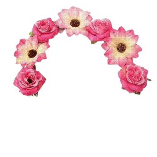 couronne fleurs - ücretsiz png