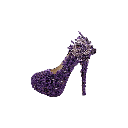 kikkapink deco scrap purple shoe - png gratuito