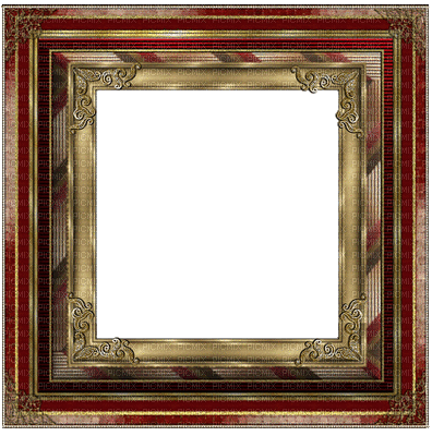 cadre-frame-tube-decoration-gif-deco-red and gold__Blue DREAM 70 - Free animated GIF