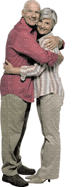 old couple - gratis png