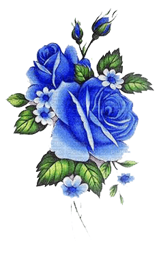 dolceluna spring blue roses png deco summer - PNG gratuit