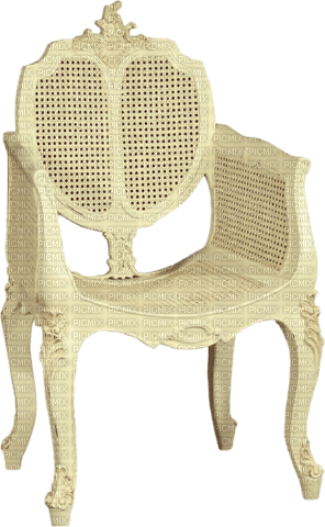 Chaise Blanc Vintage:) - Free PNG