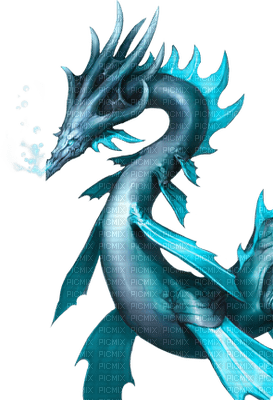 dragon bleu - gratis png