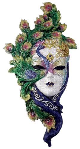girl,femme,women, feathers, Peacock, mask - png ฟรี