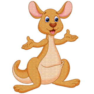 Kaz_Creations Cute Cartoon Kangaroo - zdarma png
