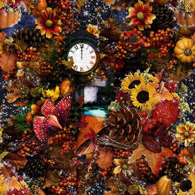 autumn glitter background kikkapink - Gratis geanimeerde GIF