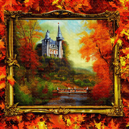 kikkapink autumn fantasy background - ücretsiz png