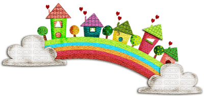 Kaz_Creations Rainbow Rainbows - kostenlos png
